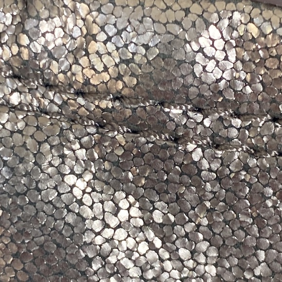 Coach Ariza Warm Pewter Leather Ballet Flats Size 7.5 - Picture 2 of 7